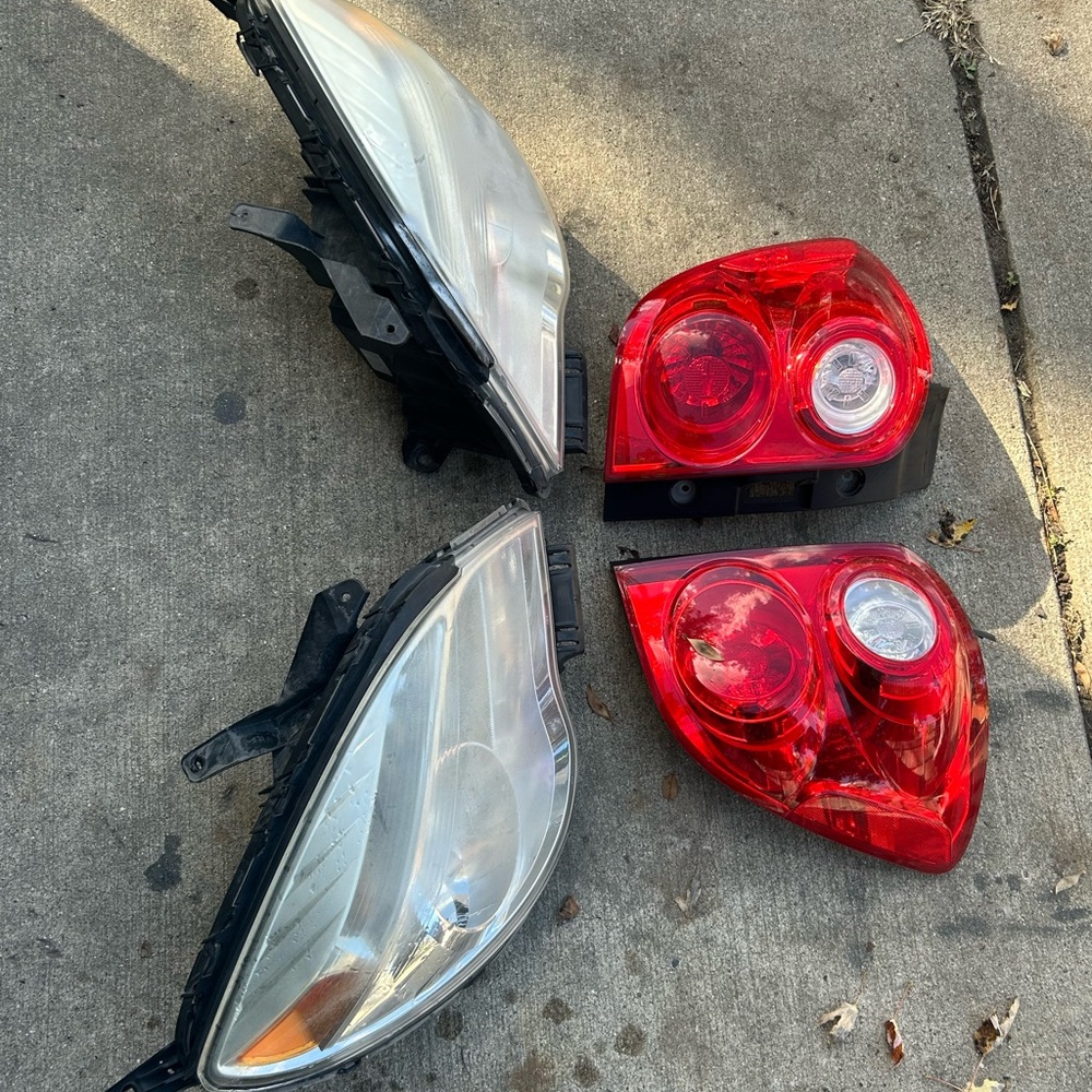 Car Headlights and Tail Lights Set